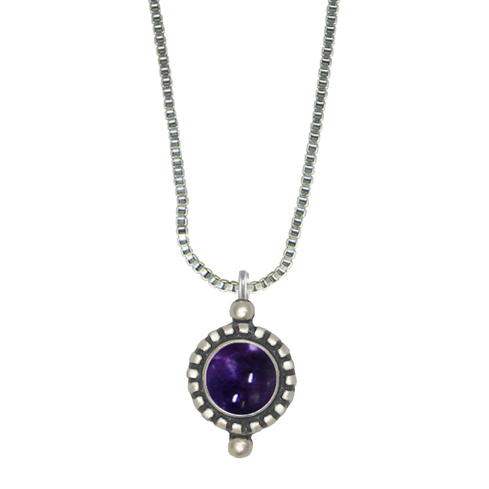 Sterling Silver Little Iolite Pendant Necklace